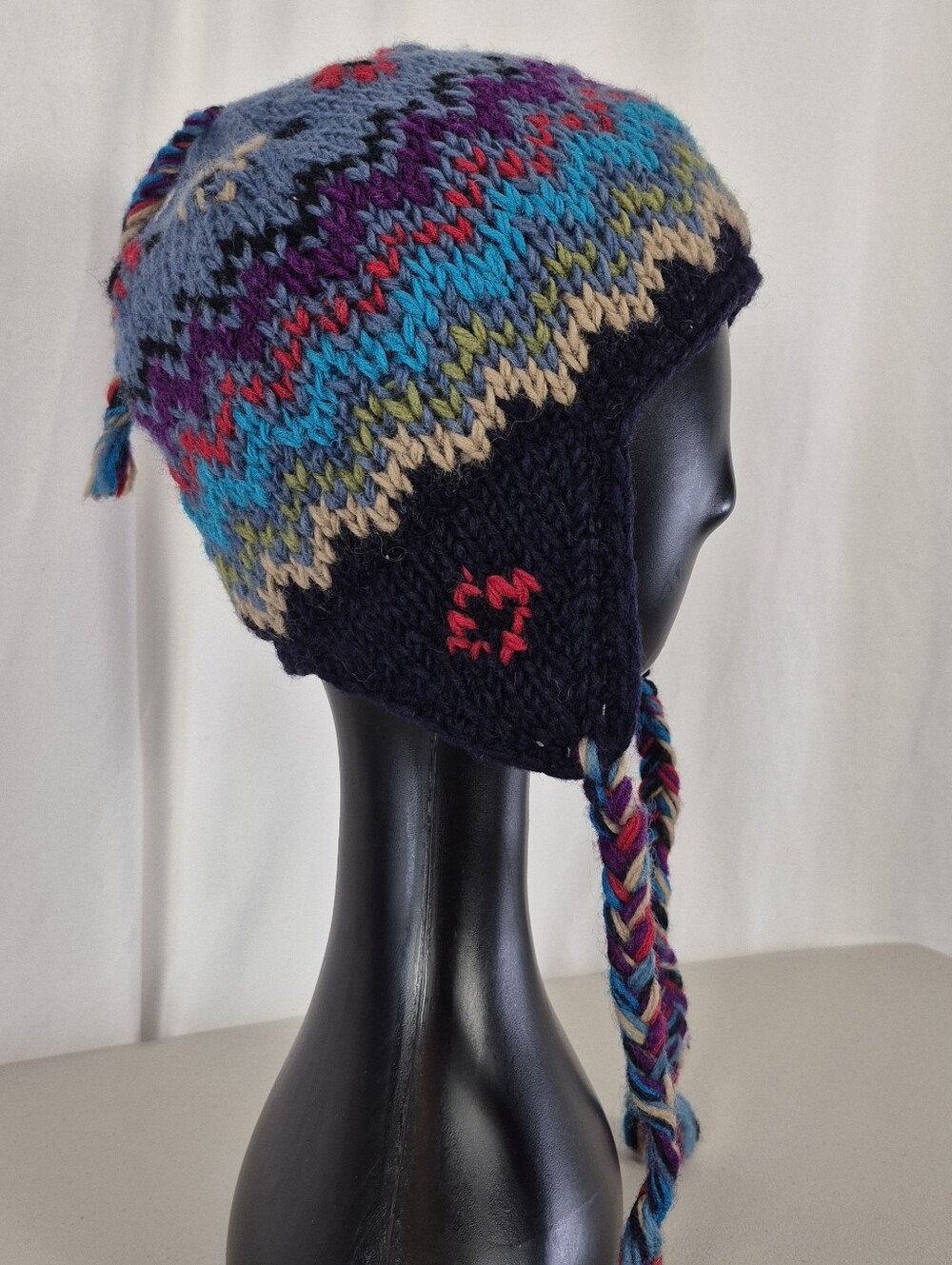 Kyber Outerwear Wool Knit (Made In Nepal) Fleece Lined Earflap Beanie - Size OS